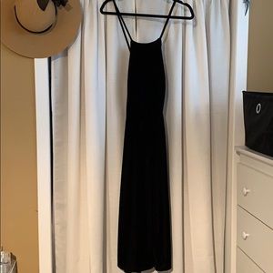 Forever 21 Black Velvet Romper Size S